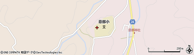 松江市立忌部小学校周辺の地図