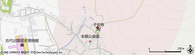 島根県出雲市大社町修理免1373周辺の地図