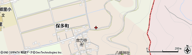 滋賀県長浜市保多町周辺の地図