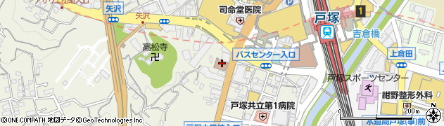 戸塚郵便局集荷周辺の地図