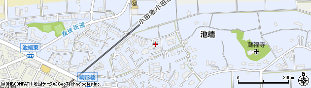 神奈川県伊勢原市池端496周辺の地図