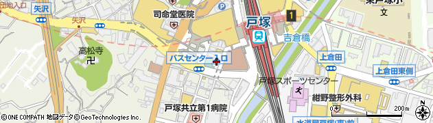 ビューティーリバース戸塚店周辺の地図
