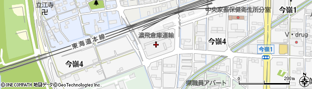 濃飛倉庫運輸株式会社　岐阜総合輸送センター倉庫部門周辺の地図