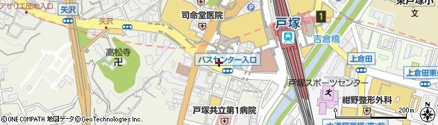 神奈川県横浜市戸塚区戸塚町16-18周辺の地図