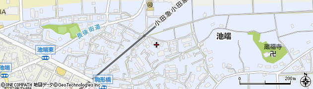 神奈川県伊勢原市池端498周辺の地図