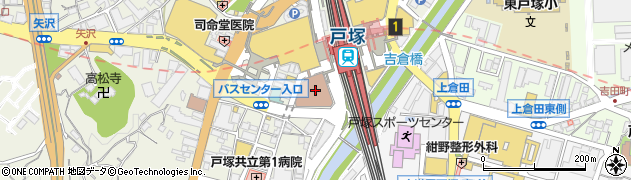 戸塚区役所　総務部総務課庶務係周辺の地図