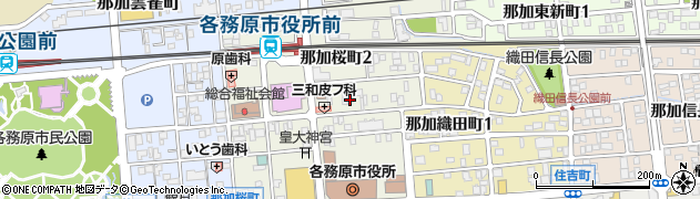 日本キリスト改革派那加教会周辺の地図