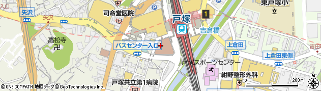神奈川県横浜市戸塚区戸塚町16-17周辺の地図