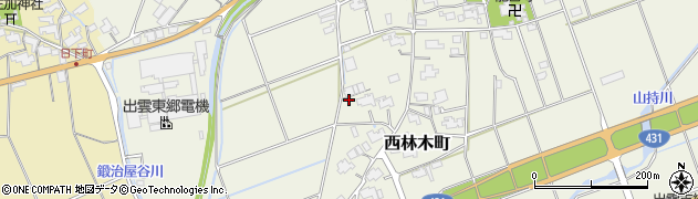 島根県出雲市西林木町836周辺の地図