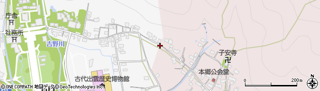 島根県出雲市大社町杵築東1576周辺の地図