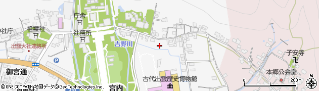 島根県出雲市大社町杵築東134周辺の地図