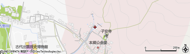 島根県出雲市大社町修理免1543周辺の地図