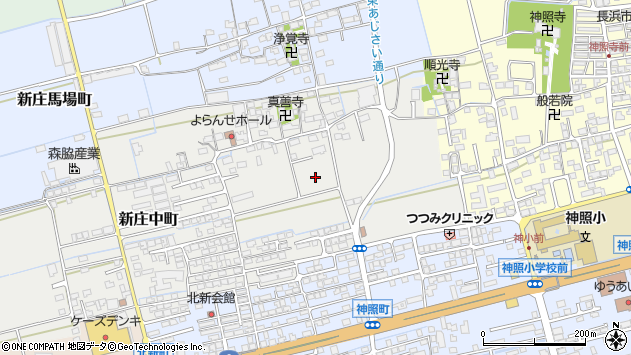 〒526-0012 滋賀県長浜市新庄中町の地図