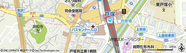 ローソン戸塚駅西口店周辺の地図