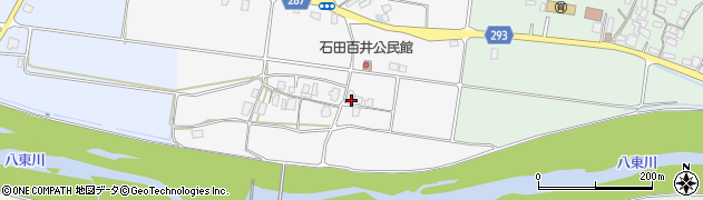 鳥取県八頭町（八頭郡）石田百井周辺の地図