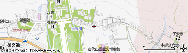 島根県出雲市大社町杵築東133周辺の地図