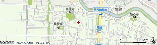 岐阜県瑞穂市只越周辺の地図