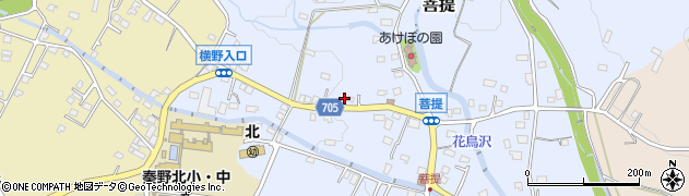 神奈川県秦野市菩提450周辺の地図