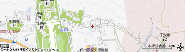島根県出雲市大社町杵築東179周辺の地図