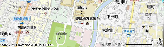 岐阜県岐阜市加納二之丸周辺の地図
