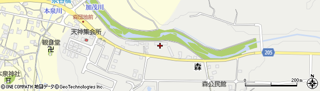 木地山倉吉線周辺の地図