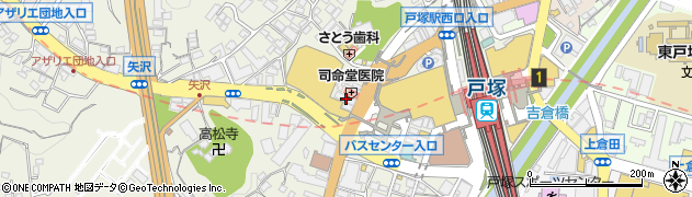 神奈川県横浜市戸塚区戸塚町4091-1周辺の地図