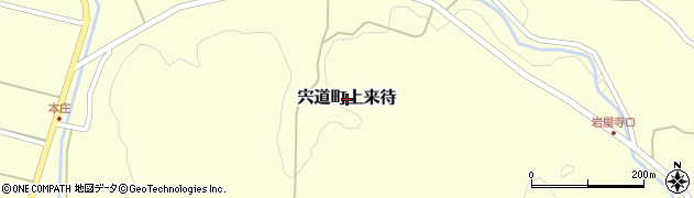 島根県松江市宍道町上来待周辺の地図