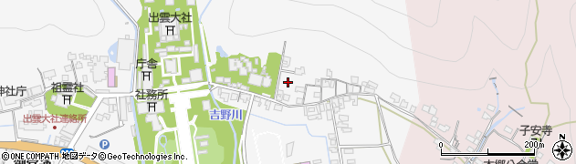 島根県出雲市大社町杵築東真名井周辺の地図