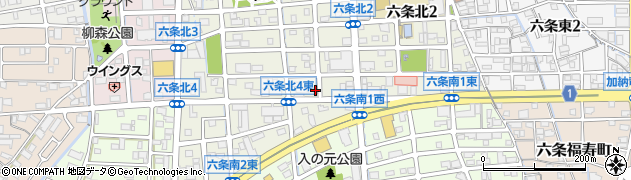 岐阜六条郵便局 ＡＴＭ周辺の地図