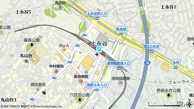 〒233-0013 神奈川県横浜市港南区丸山台の地図