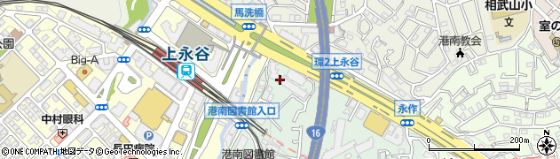 神奈川県横浜市港南区野庭町74周辺の地図