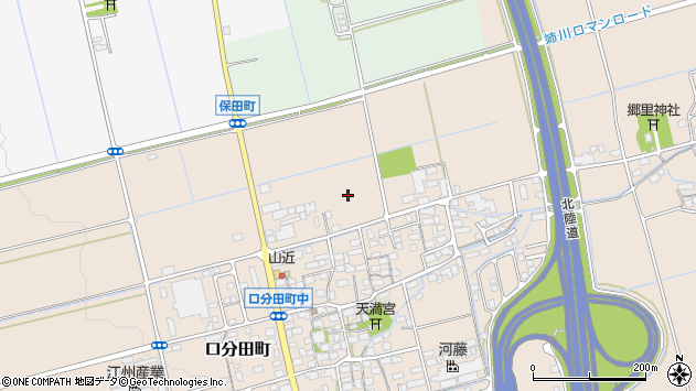 〒526-0014 滋賀県長浜市口分田町の地図