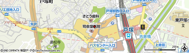 神奈川県横浜市戸塚区戸塚町6001周辺の地図