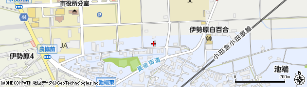 神奈川県伊勢原市池端203周辺の地図