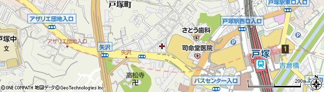 神奈川県横浜市戸塚区戸塚町4890周辺の地図