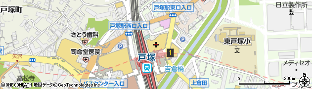 ゴールドジム　戸塚神奈川周辺の地図