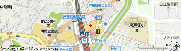 ノジマ戸塚モディ店周辺の地図