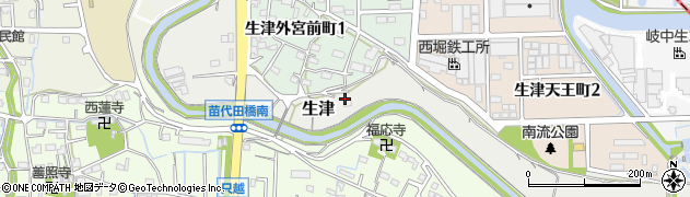 トヨタカローラ岐阜株式会社　生津寮周辺の地図