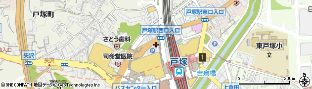 １００円ショップキャンドゥ　東急プラザ戸塚店周辺の地図