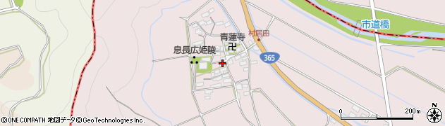 滋賀県米原市村居田周辺の地図