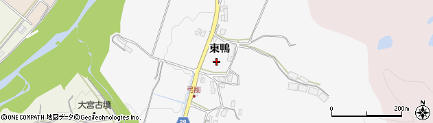 鳥取県倉吉市東鴨周辺の地図