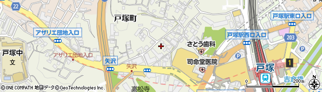 矢沢公園周辺の地図
