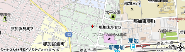岐阜県各務原市那加太平町周辺の地図