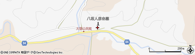 八坂入彦命墓周辺の地図
