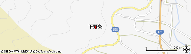 京都府福知山市下野条周辺の地図
