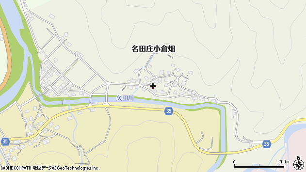 〒917-0365 福井県大飯郡おおい町名田庄小倉畑の地図