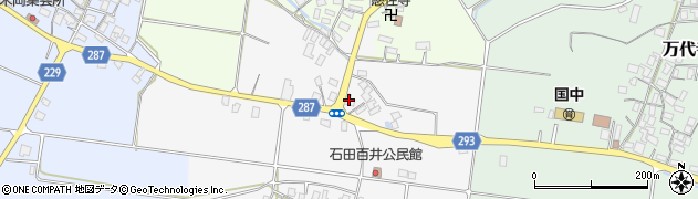 鳥取県八頭郡八頭町石田百井76周辺の地図