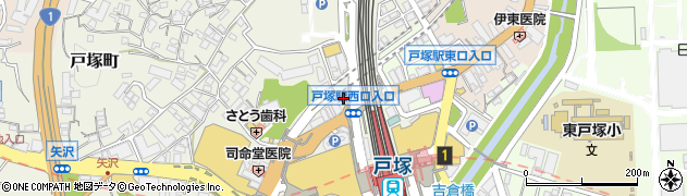神奈川県横浜市戸塚区戸塚町6003-9周辺の地図