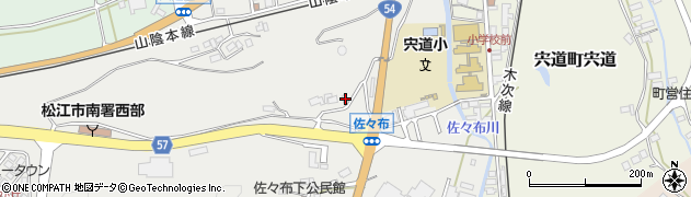 島根県松江市宍道町佐々布336周辺の地図