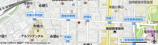 十六銀行市橋支店周辺の地図